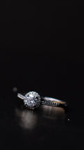 Anillo Solitario Halo
